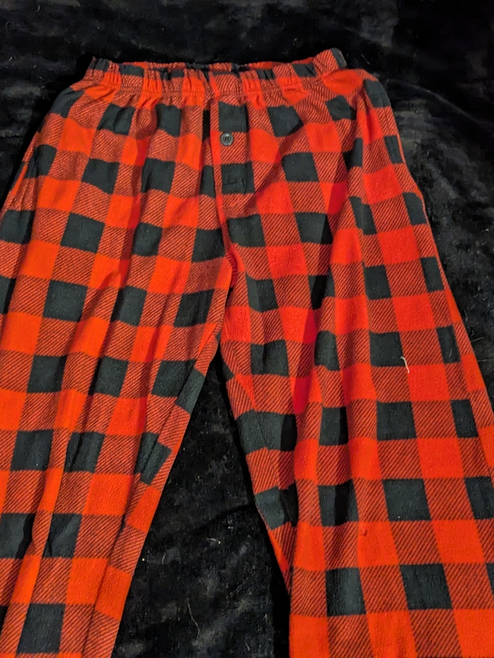 Red and Black Buffalo Plaid Flannel Pajama Pants